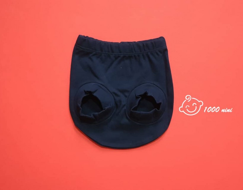 شورت عینکی طرح سرمه ای راه راه نیلی