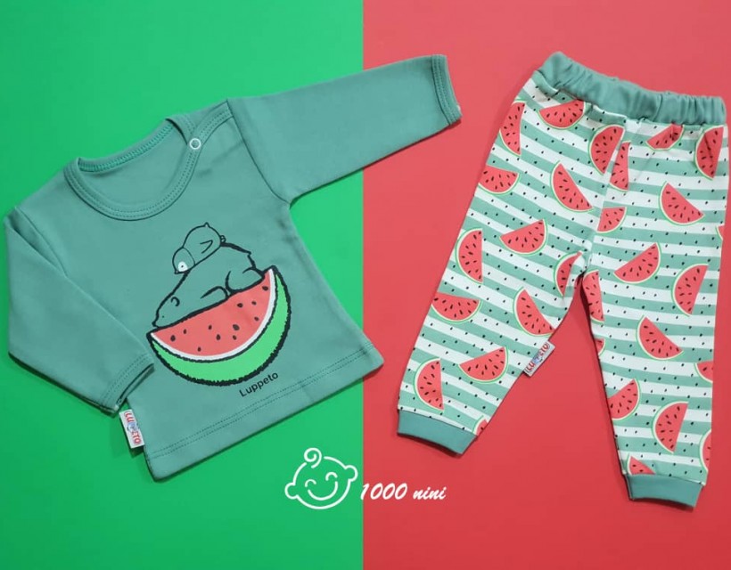 ست 2 تکه یلدایی طرح ملون لوپتو