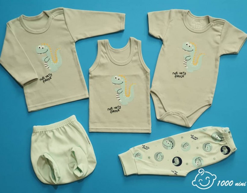 ست 5 تکه طرح دایناسور آرین