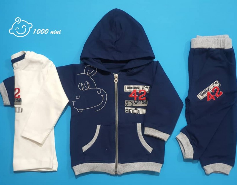 ست 3 تکه گلدوزی طرح 42 برند مهتابیبی 3439