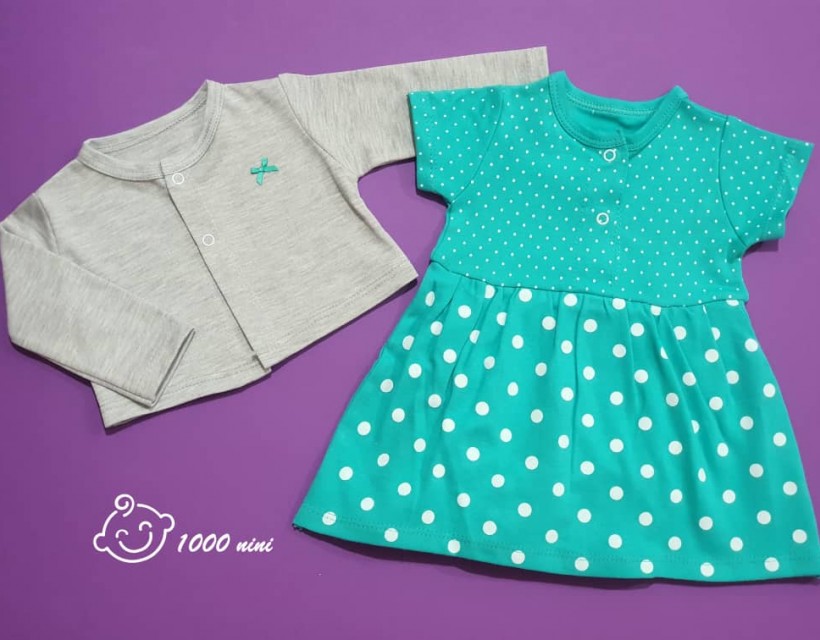 سارافون و کت طرح خال خالی برند لایت