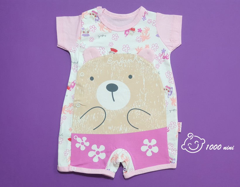 رامپر دخترانه خرس مهتابیبی 3516