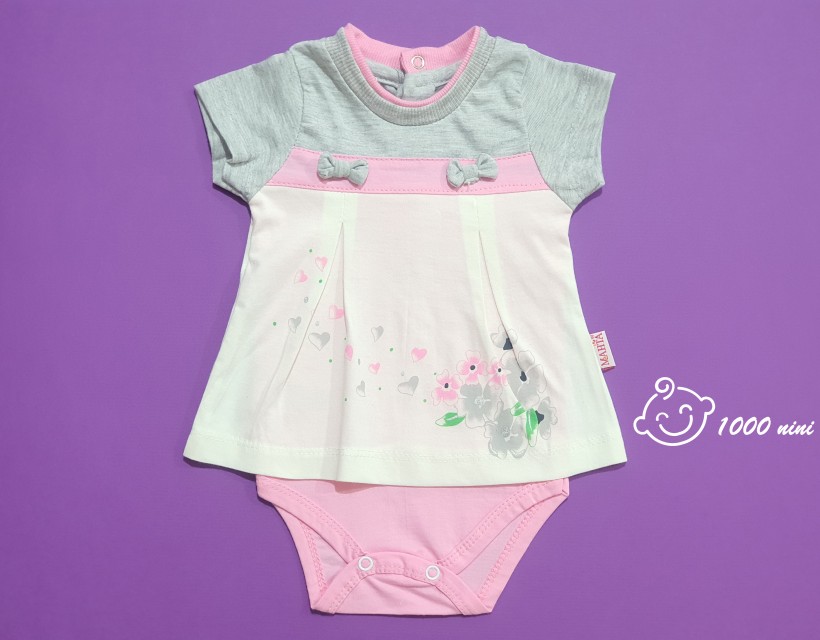 بادی دخترانه ملانژ گل مهتابیبی 3509