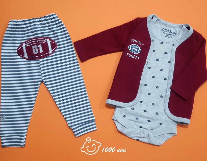 ست 3 تکه طرح راگبی لایت 315