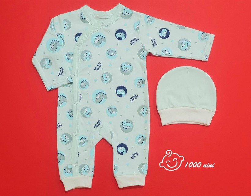 سرهمی دایناسور سبز آبی آرین