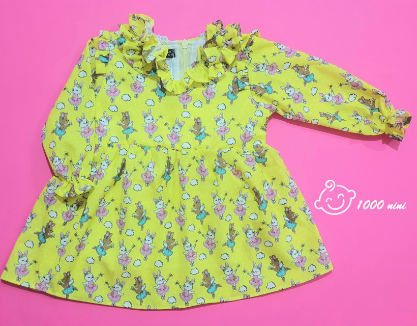 پیراهن خرگوش زرد bee کد 3948