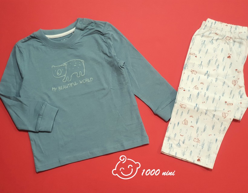 بلوز شلوار خرس جنگل لوپیلو