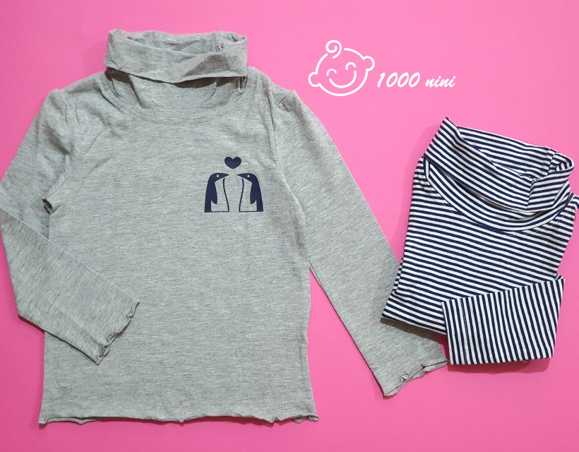 تیشرت آستین بلندیقه اسکی دخترانه لوپیلو