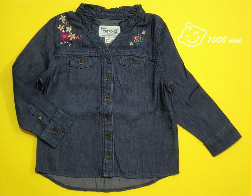 پیراهن جین جلو دکمه لوپیلو