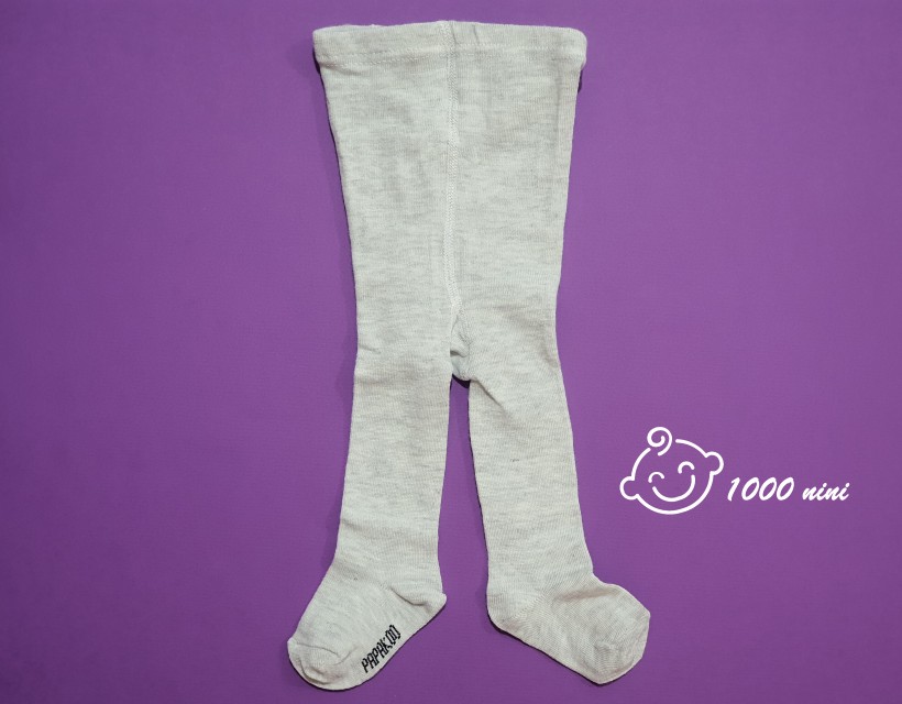 جوراب شلواری طوسی روشن پاپک