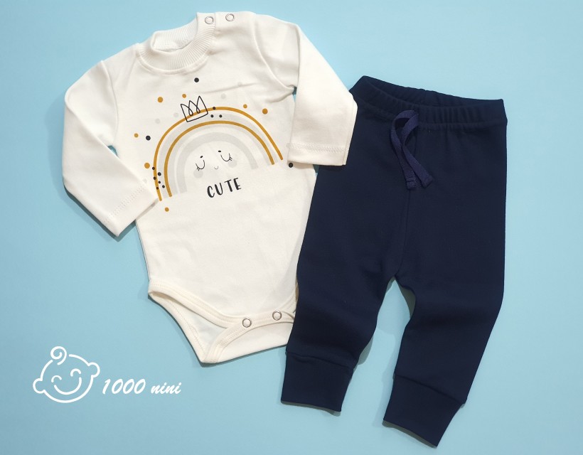 ست 2 تکه طرح رنگین کمان کیوت cute میکی