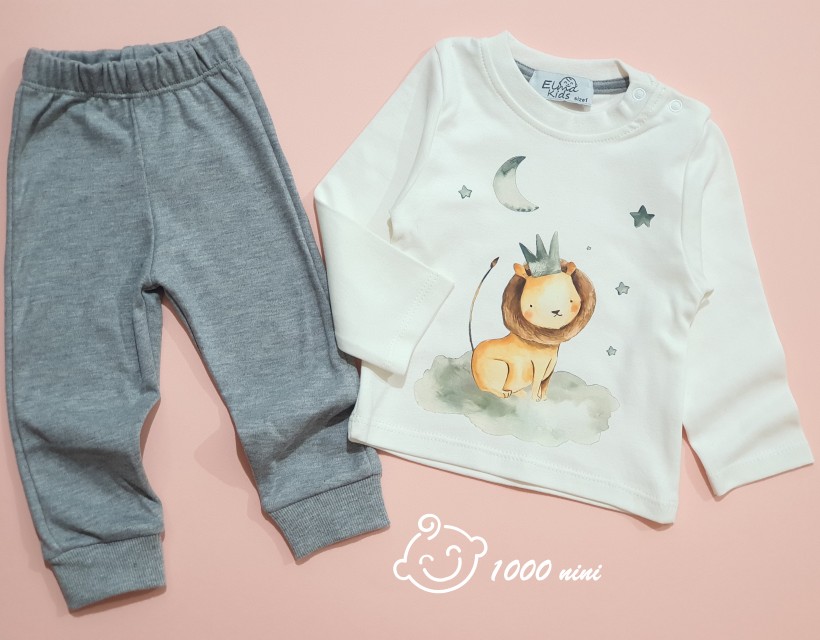 ست بلوز شلوار شیر الما کیدز