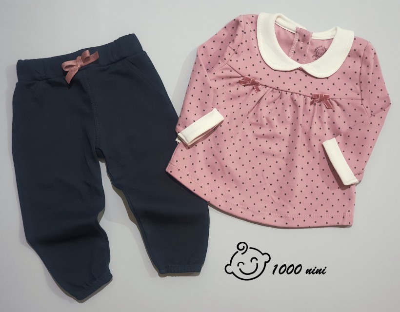 ست  بلوز شلوار خال خالی آی نور 230