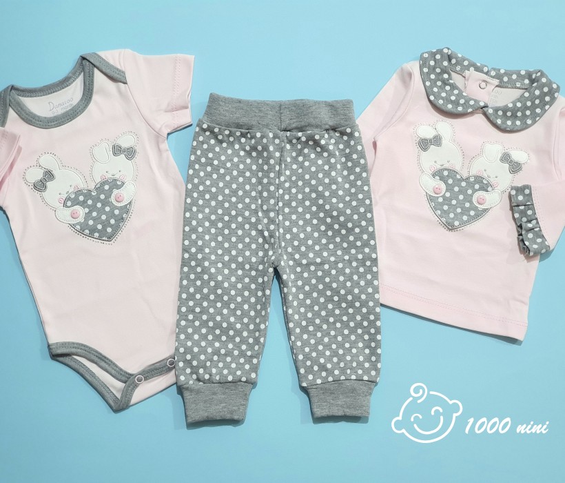 ست 3 تکه خرگوش خال خالی دانالو