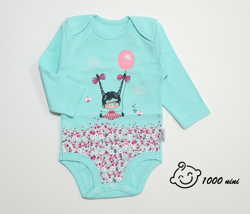 زیردکمه ای آستین بلند دختر و بادکنک کوکالو