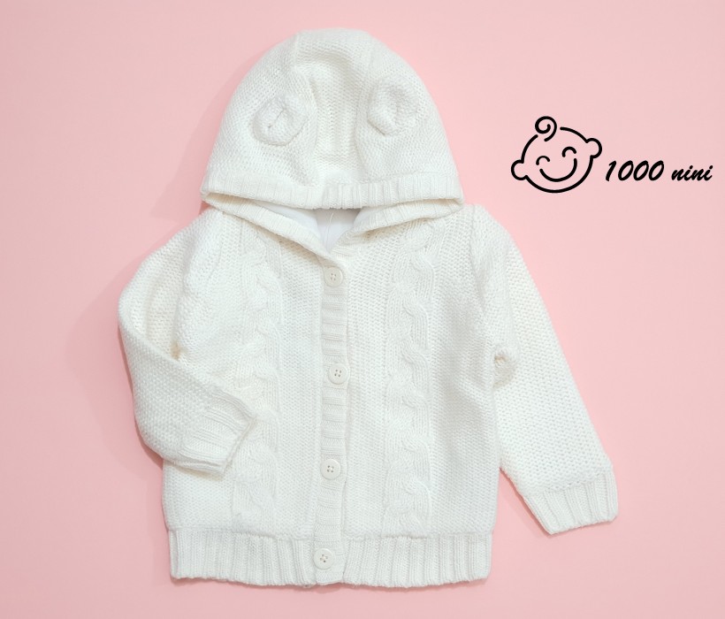 ژاکت بافت سفید لوپیلو