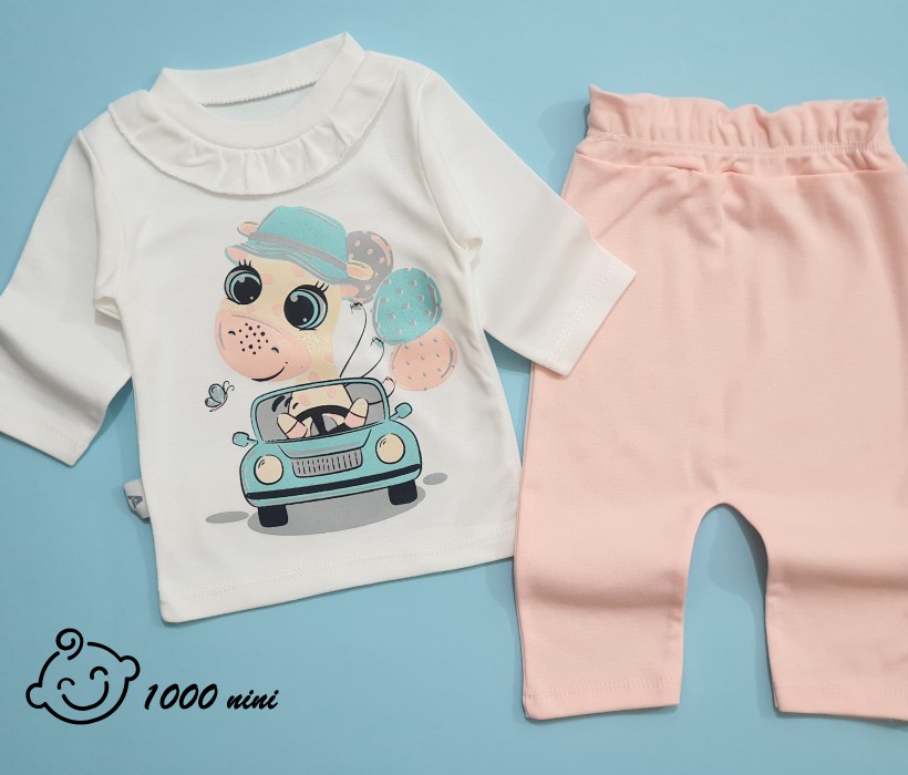 بلوز و شلوار زرافه و ماشین آنسل کد 00164