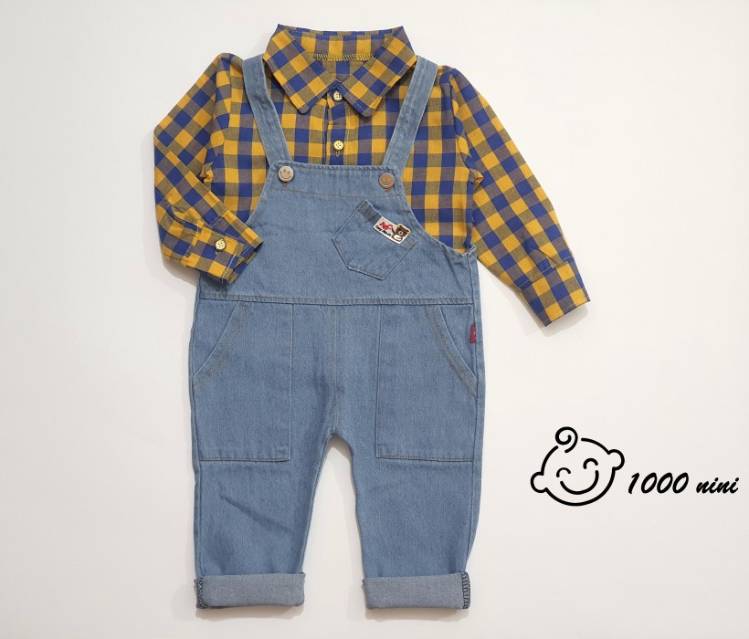 ست پیشبندی جین پسرانه