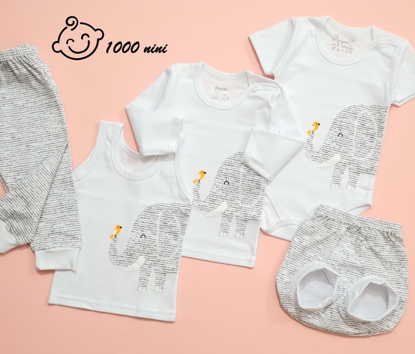 ست 5 تکه طرح فیل گنجشک