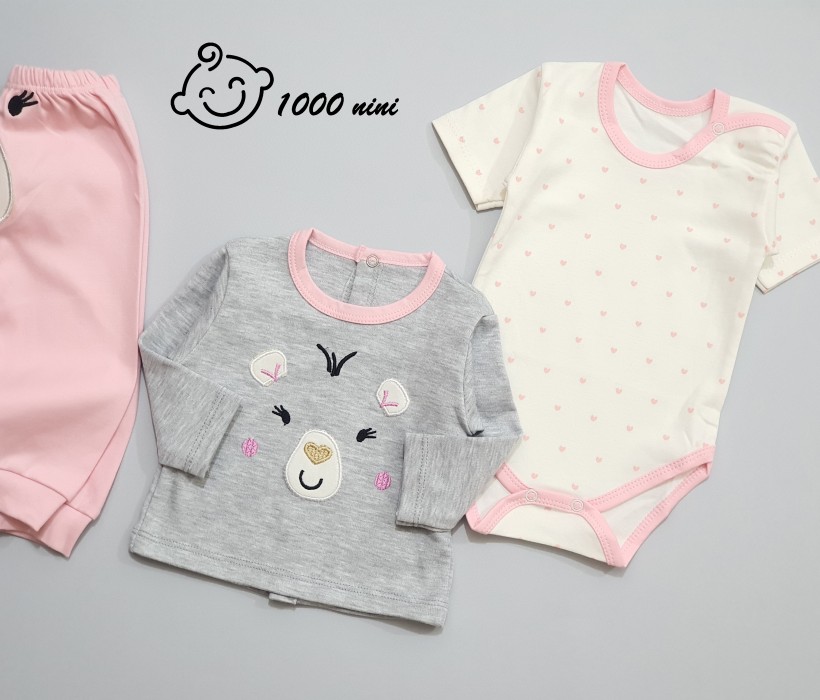 ست 3 تکه طرح خرس خوشحال گود مارک 640