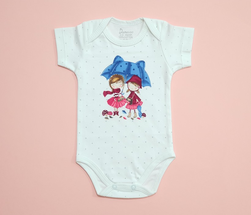 بادی آستین کوتاه دو دختر دانالو