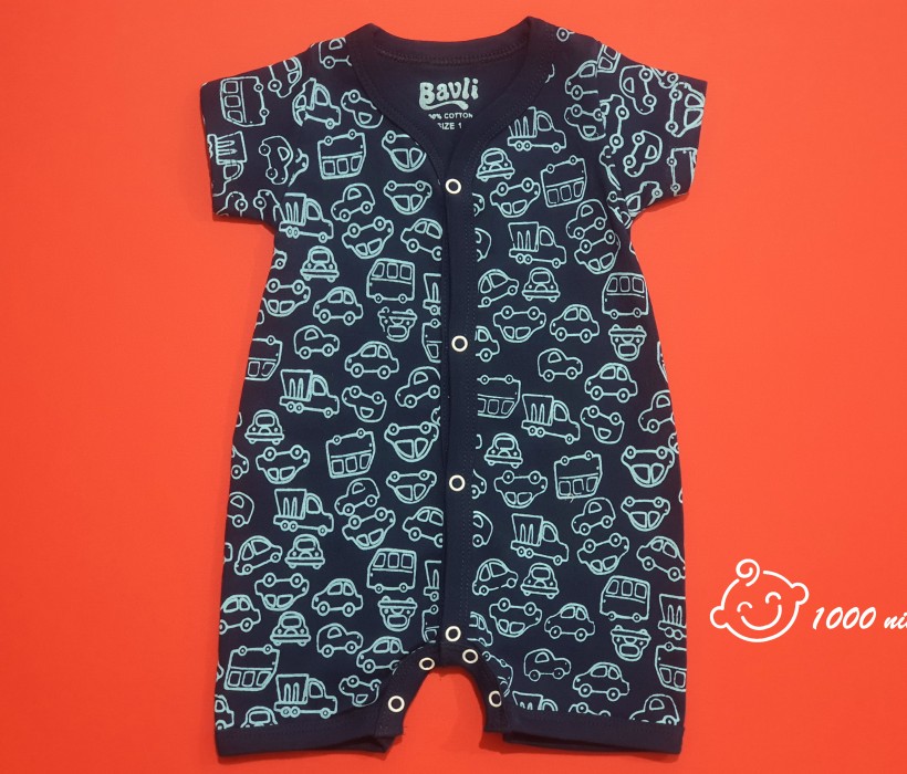 رامپر ماشین آبی سرمه ای باولی