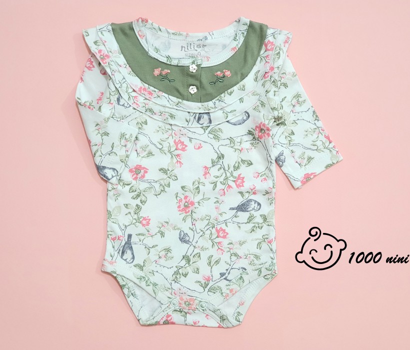 زیردکمه ای آستین بلند گنجشک نیلی