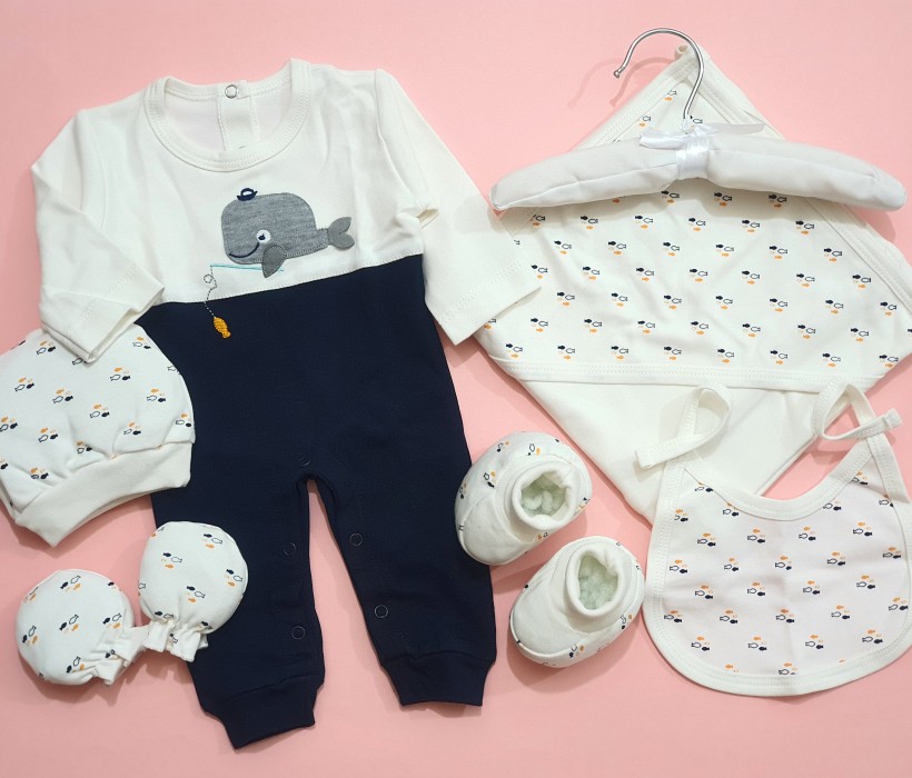 ست بیمارستانی طرح ماهی fish پاپو