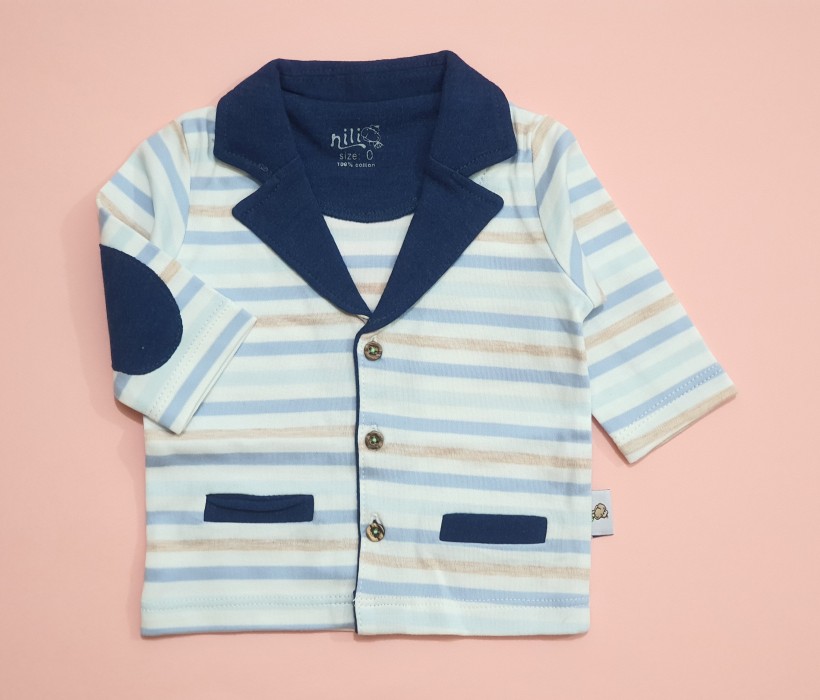 مانتو طرح دراگون نیلی