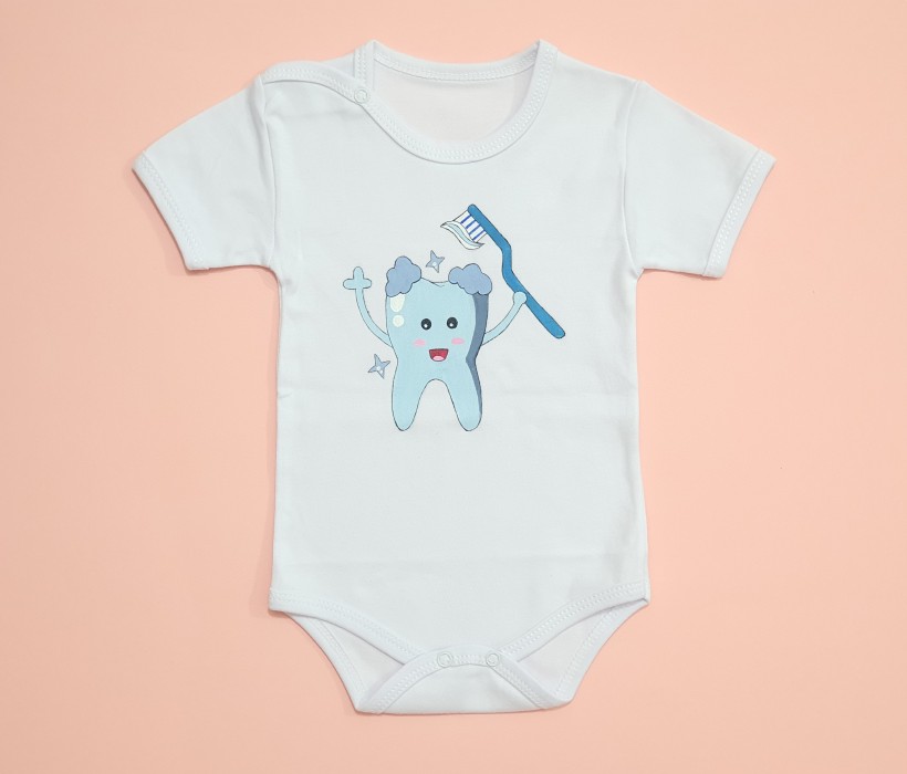 بادی آستین کوتاه دندونی مسواک