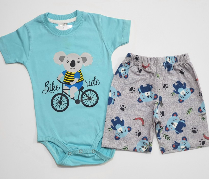 بادی  و شلوارک کوالا آبی آنیل