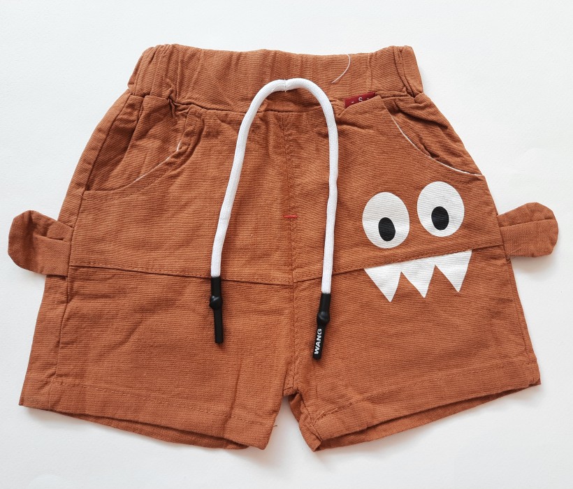 شلوارک اسپرت هیولا قهوه ای