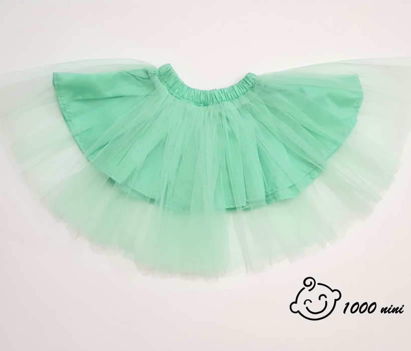 دامن توری پرنسسی سبز