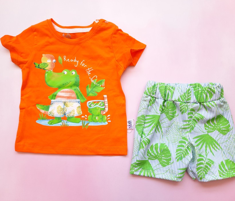 تیشرت شلوارک تمساح و قورباغه نیلسام