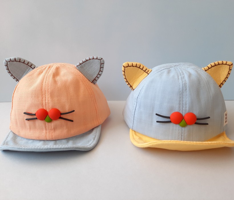 کلاه لبه دار طرح سیبیل گربه