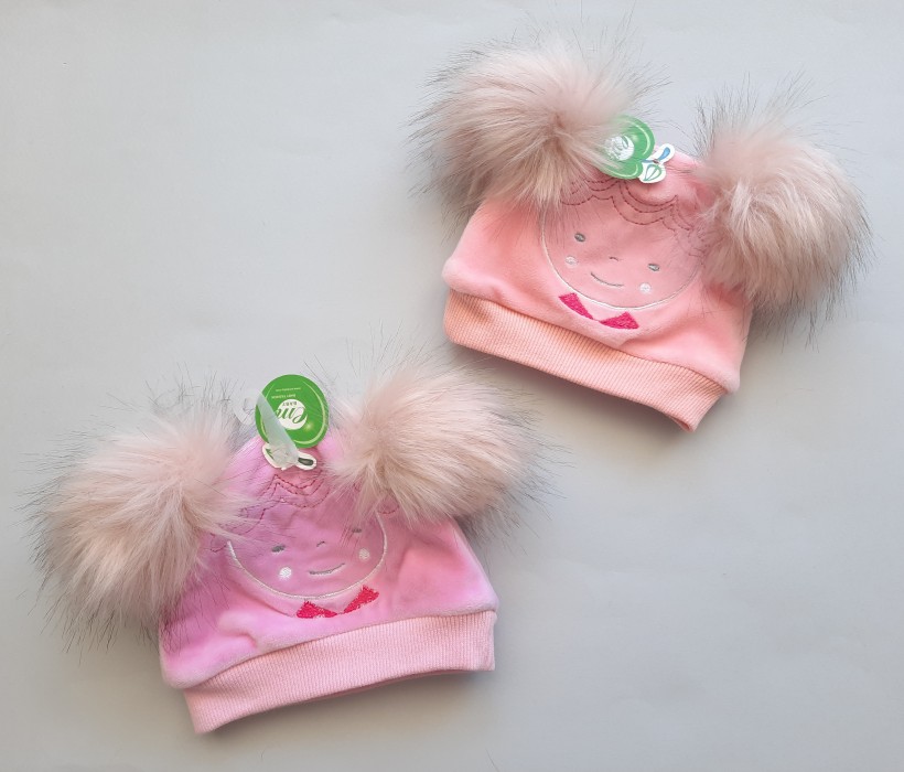 کلاه مخمل دو پوم