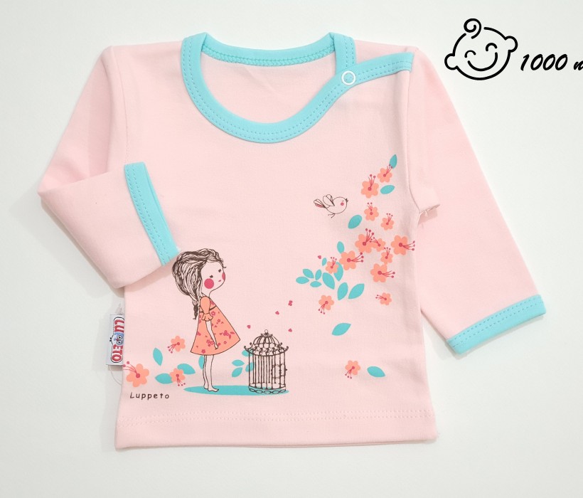 تیشرت آستین بلند پرنده شاد لوپتو *** مشکل دار