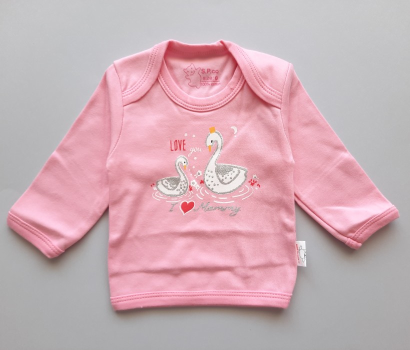 تیشرت آستین بلند یقه فرشته قو اسپیکو