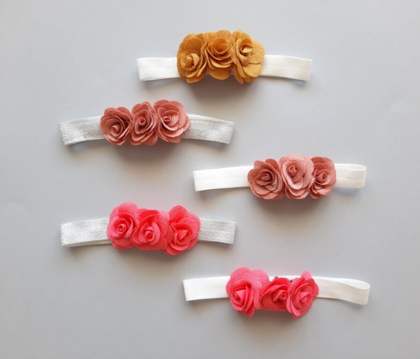 تل 3 گل پارچه ای