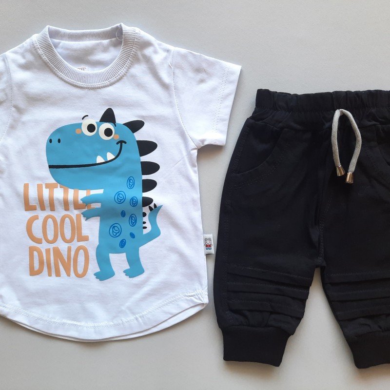 ست تیشرت شلوارک دایناسور امیرکوچولو