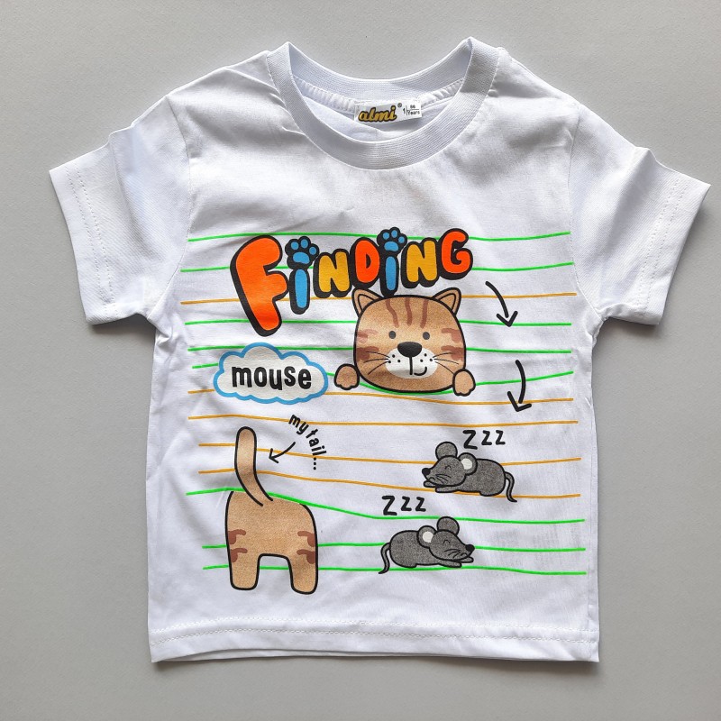 تیشرت آستین کوتاه ببر سفید