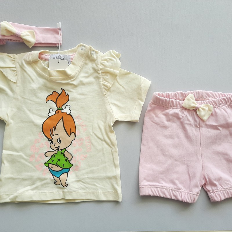 ست تیشرت شلوارک دختر کوچولو الماکیدز