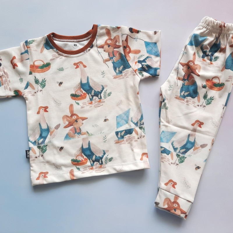 ست تیشرت شلوار راحتی خرگوش در مزرعه SED