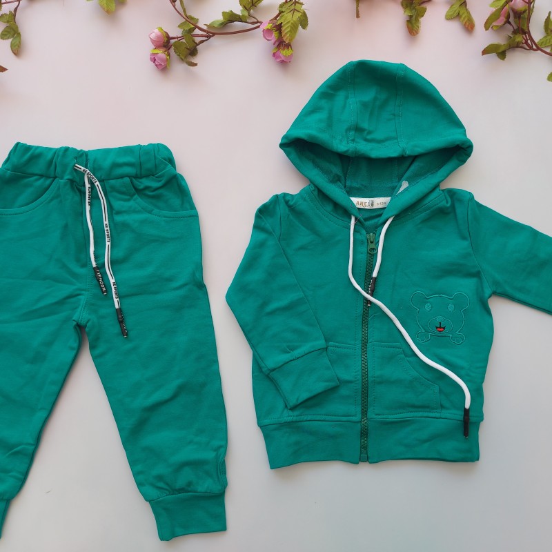 سویشرت شلوار دورس خرس سبز  آنیل