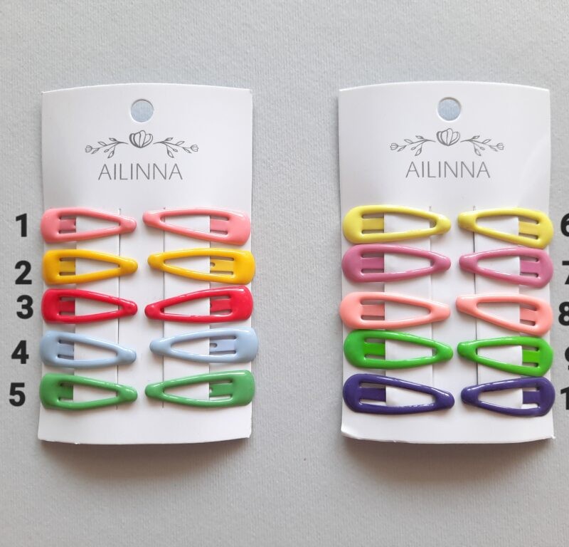 جفت گیره مو نوزادی رنگارنگ