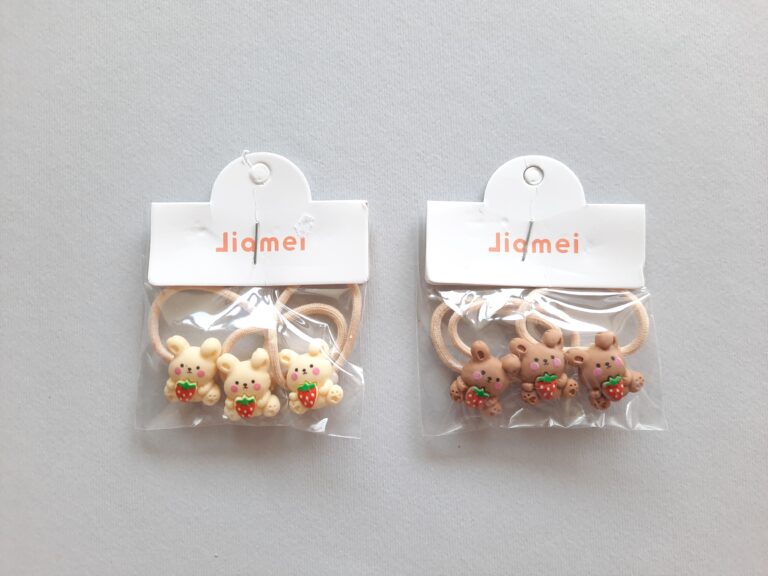 پک سه عددی کش مو نوزادی خرس توت فرنگی