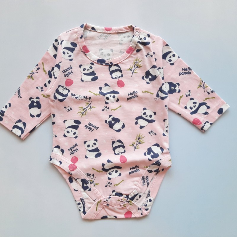 بادی آستین بلند تمام چاپ پاندا وچیون