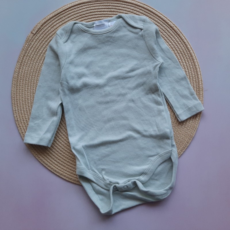 بادی آستین بلند سبز خاکستری  zara