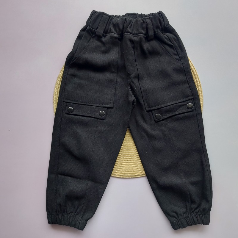 شلوار کتان مشکی kids