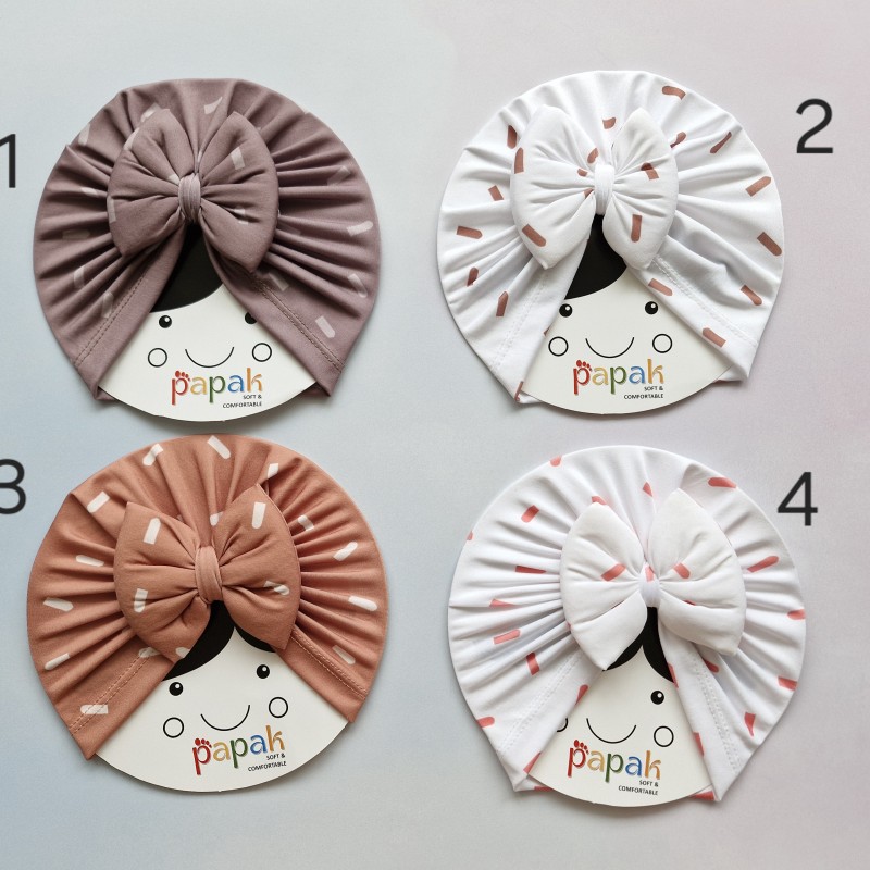 توربان پاپیون دار نقش دار